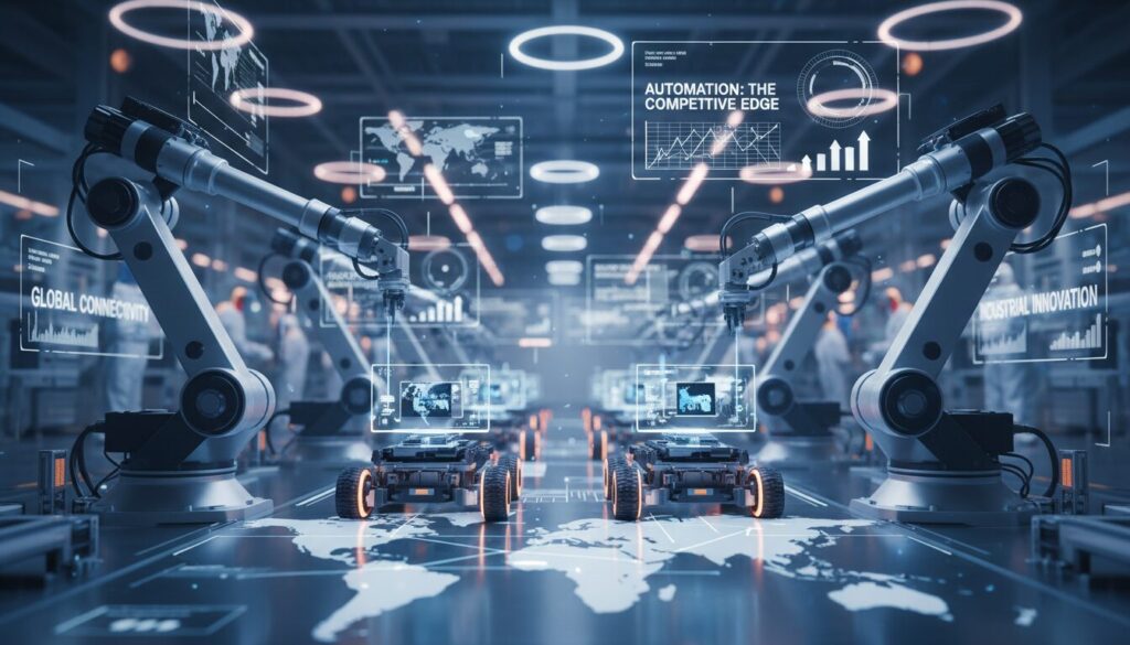 découvrez comment l'automatisation devient l'atout clé des fabricants pour réussir et rester compétitifs dans un marché globalisé en constante évolution.