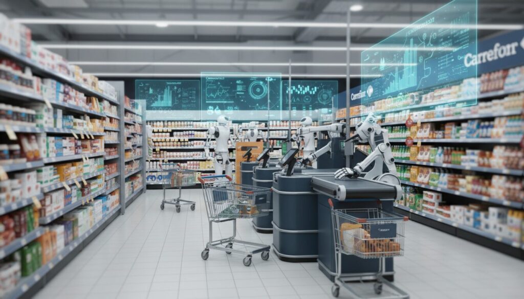 carrefour vise à réaliser 1 milliard d'euros d'économies annuelles d'ici 2030 en misant sur l'automatisation et l'intelligence artificielle pour optimiser ses opérations et renforcer sa compétitivité.
