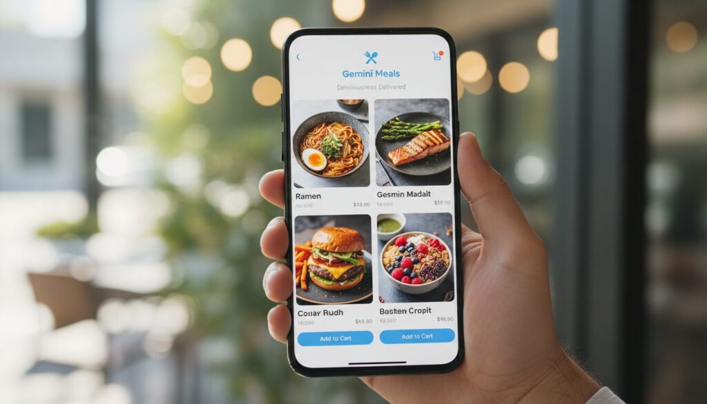 découvrez gemini, l'application idéale pour commander vos repas facilement et rapidement directement depuis votre samsung galaxy s26.