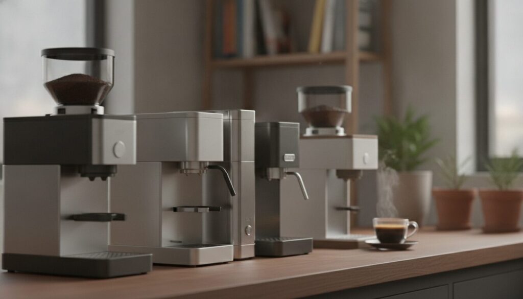 découvrez nos machines à café en grains de moins de 18 cm de largeur, idéales pour aménager les petits espaces en véritables coins café conviviaux.