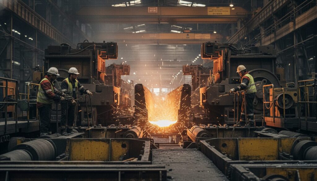 découvrez en exclusivité les coulisses d'une des lignes de production emblématiques d'arcelormittal florange à travers une plongée immersive en images.